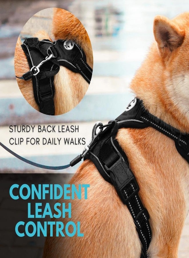 زيجي سترة زيغي للحيوانات الأليفة قابلة للتعديل مصنوعة من النايلون الشبكي مع مشابك للرباط (أسود، مقاس كبير جدًا) - Image 3